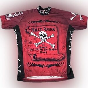 Jolly Roger Red and Black Men's Jersey